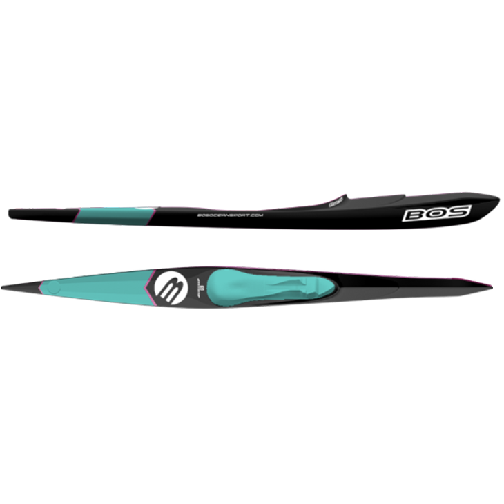 BOS Nemesis Ski Standard 13 MAGENTA TURQOISE BLACK DEEP SEAT
